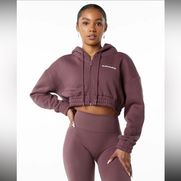 Alphalete Cropped Hoddie - Picture 1 of 8